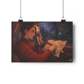 A Hermits Whimsical Fantasy Drive Through The Wilderness | Night Van Room Decor Print | MuNdAnE MaGiC